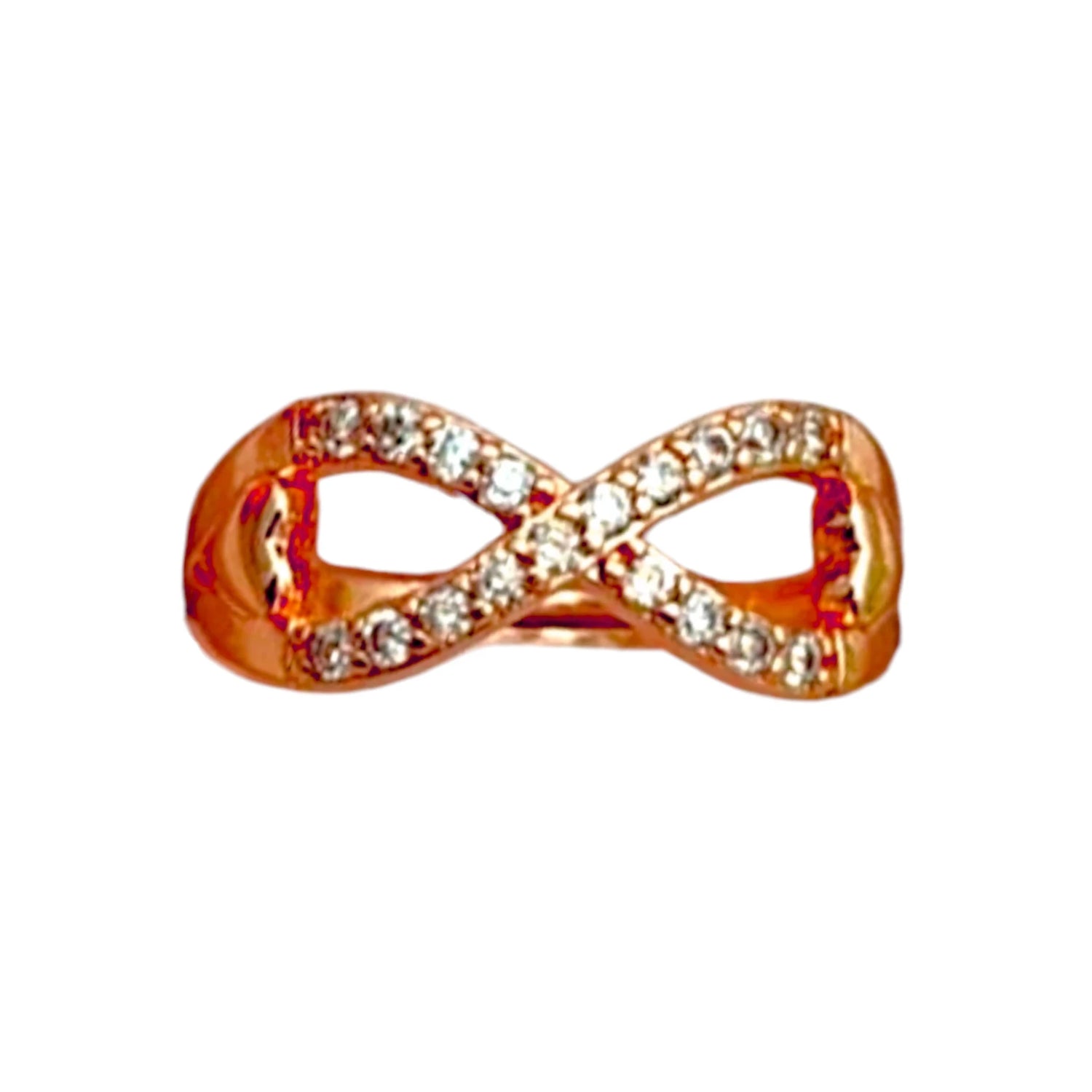 Infinity Spark Rose Gold Ring