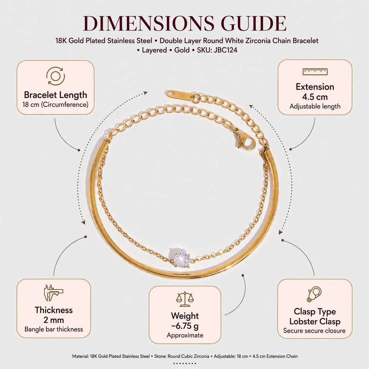 JBC124 - Dimensions Guide