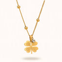 Clover Charm | Gold Clover Pendant Necklace