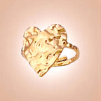 Molten Heart Textured Ring