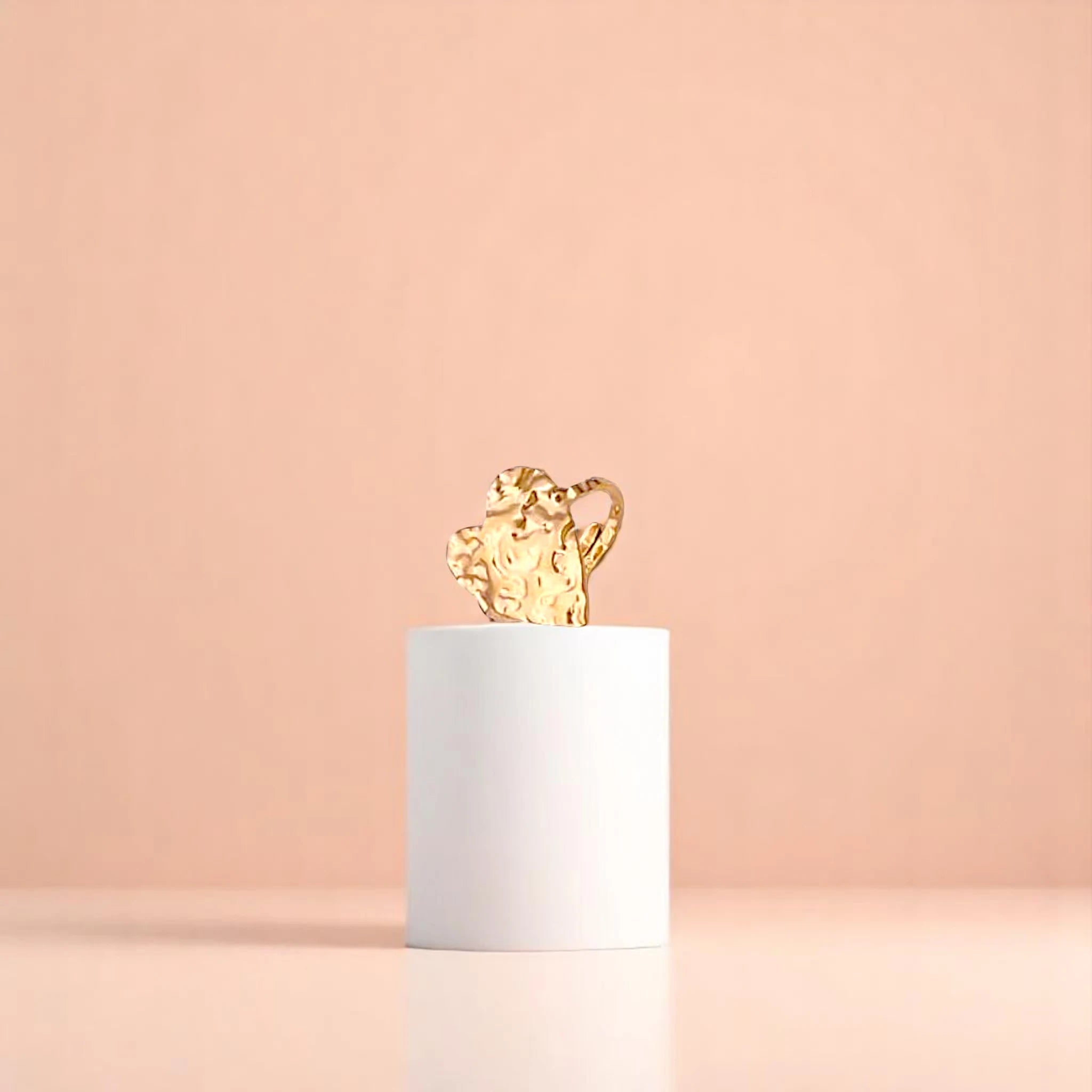 Molten Heart Textured Ring