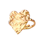 Molten Heart Textured Ring