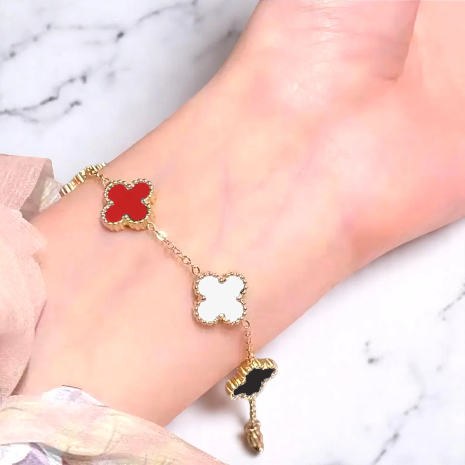 Bracelet worn by a model.
