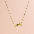 Nutted X CZ Pendant Necklace