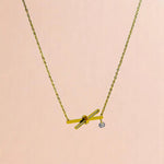 Nutted X CZ Pendant Necklace