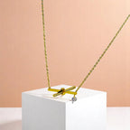 Nutted X CZ Pendant Necklace