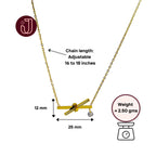 Nutted X CZ Pendant Necklace