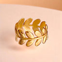 Golden Verve | Adjustable Olive Leaf Ring
