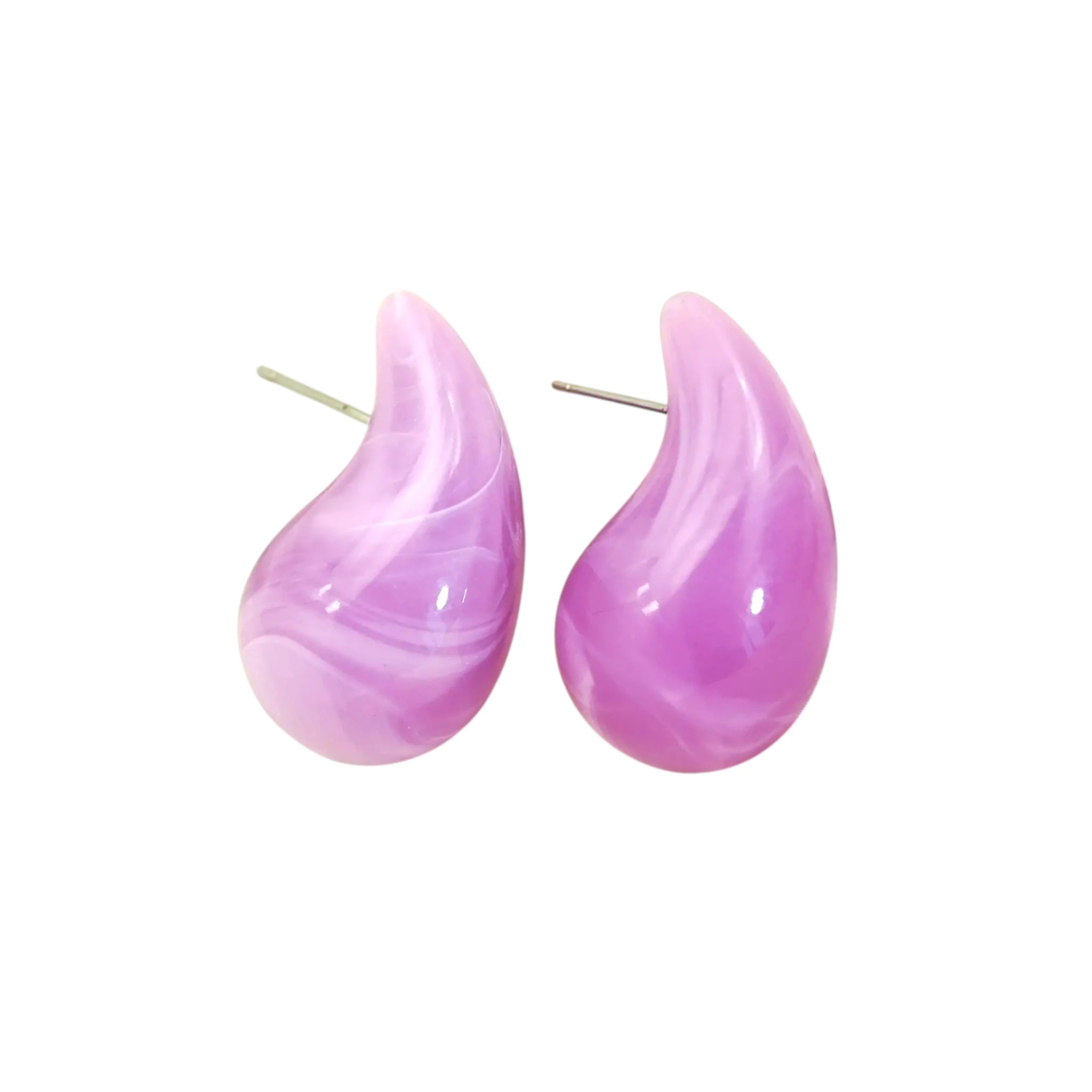 Orchid Teardrop Earrings