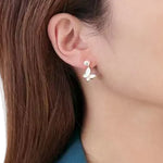 Pearl Butterfly Drop Earrings