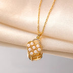 Pearl Embellished Heart Necklace