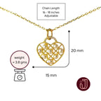 Pearl Embellished Heart Necklace