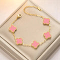 Bracelet on a soft fabric box with a light-toned background.