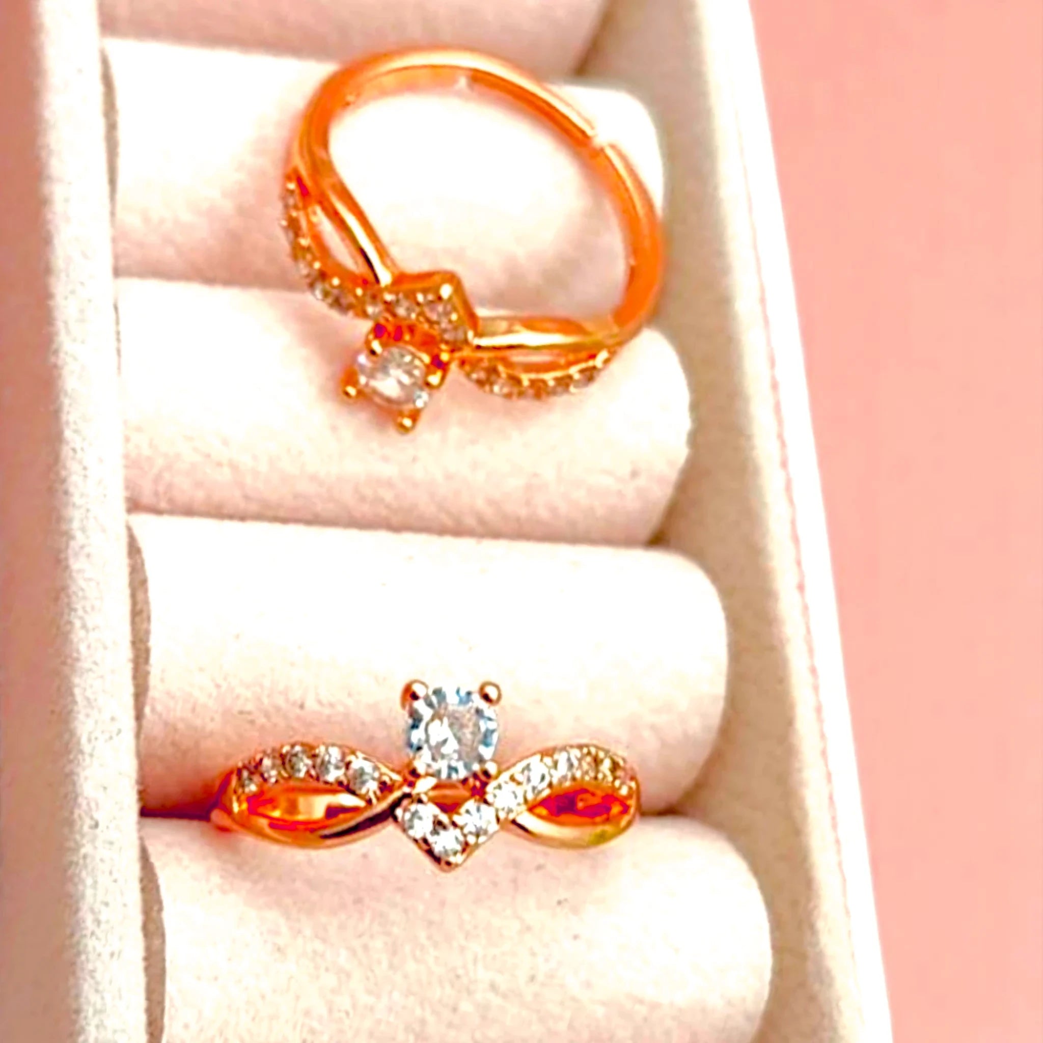 Radiant Solitaire Crown Ring