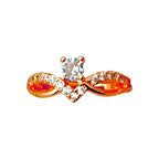 Radiant Solitaire Crown Ring