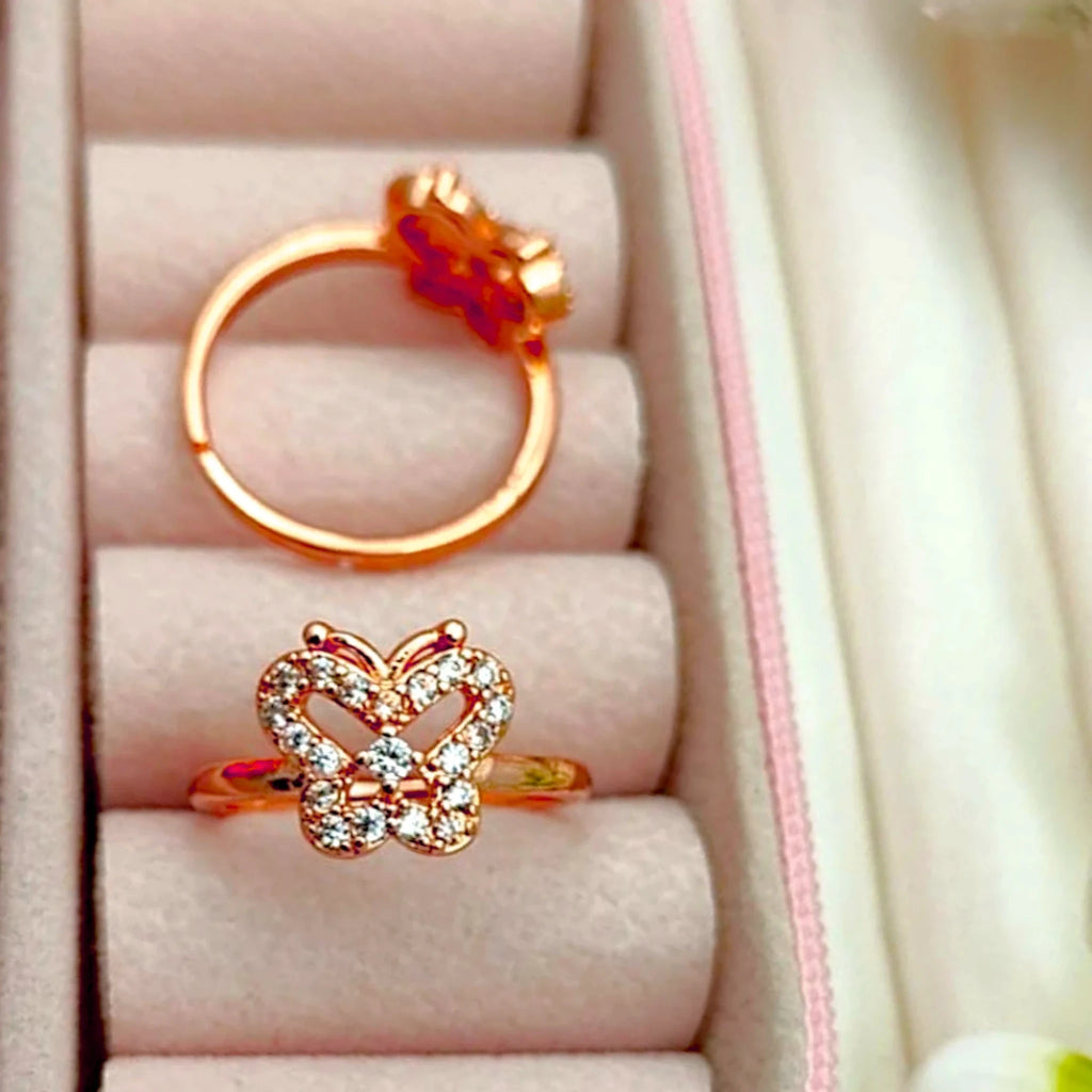 Regal Butterfly Crown Ring