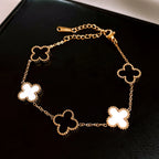 Bracelet on a soft fabric box with a light-toned background.