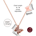 Necklace with dimensions and weight details.