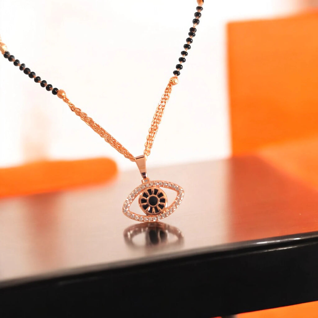 Rose Gold Evil Eye Mangalsutra