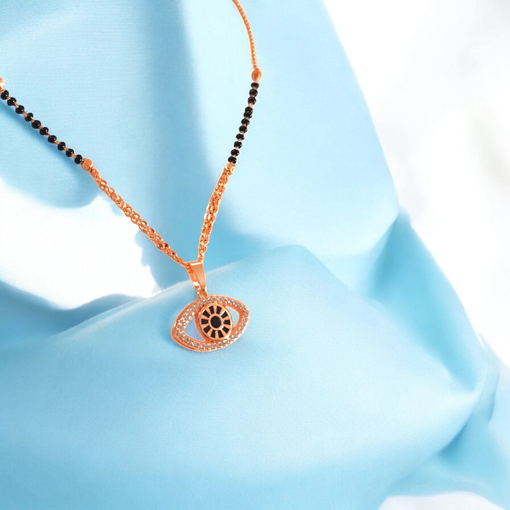 Rose Gold Evil Eye Mangalsutra