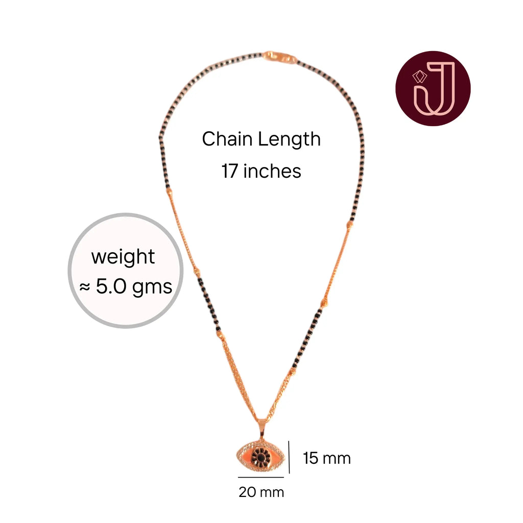 Rose Gold Evil Eye Mangalsutra