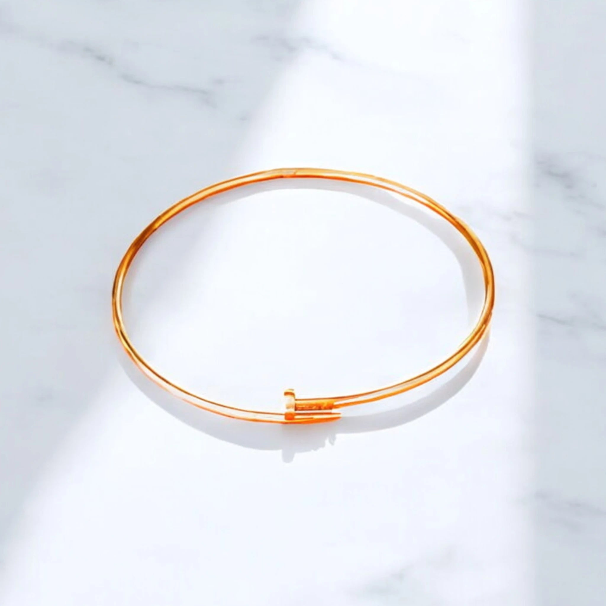 Rose Gold Nail Choker Necklace