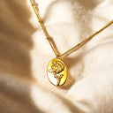 Bloom Grace | Gold Rose Pendant Necklace