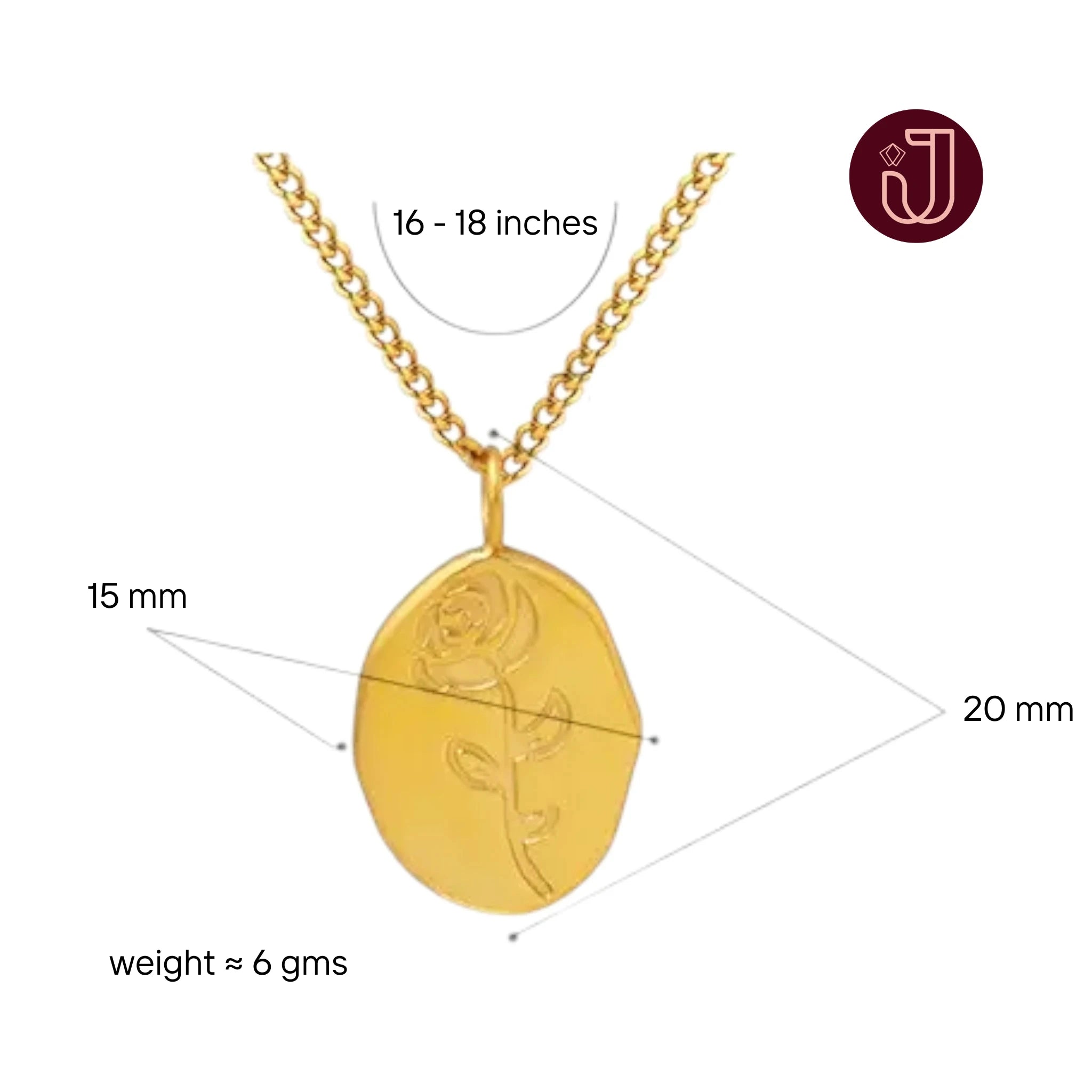 Rose Pendant Necklace