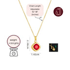 Ruby Gemstone Necklace