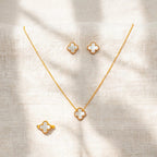 Serene Elegance | White Clover Jewelry Set