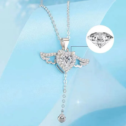 Silver Angel Wings Necklace