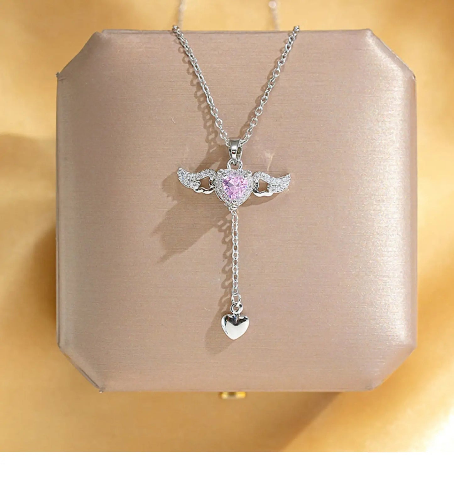 Silver Angel Wings Necklace