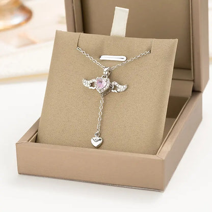 Silver Angel Wings Necklace