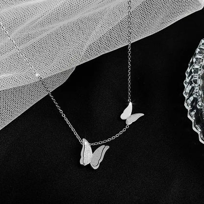 Silver Butterfly Necklace