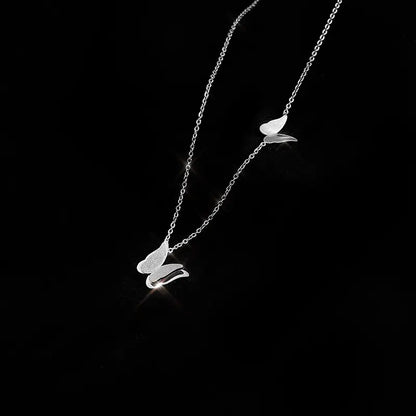 Silver Butterfly Necklace