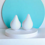 Snow White Teardrop Earrings