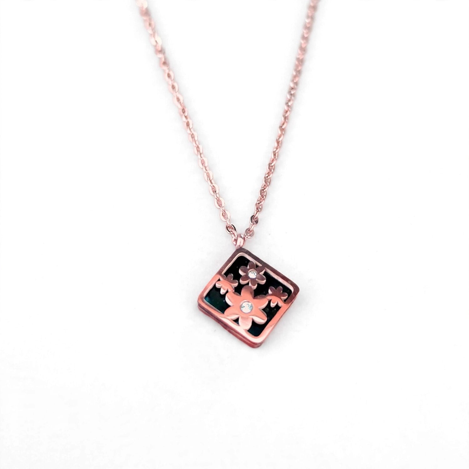 Soft Bloom | Rose Gold Floral Jewelry Set