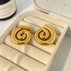 Spiral Stud Earrings