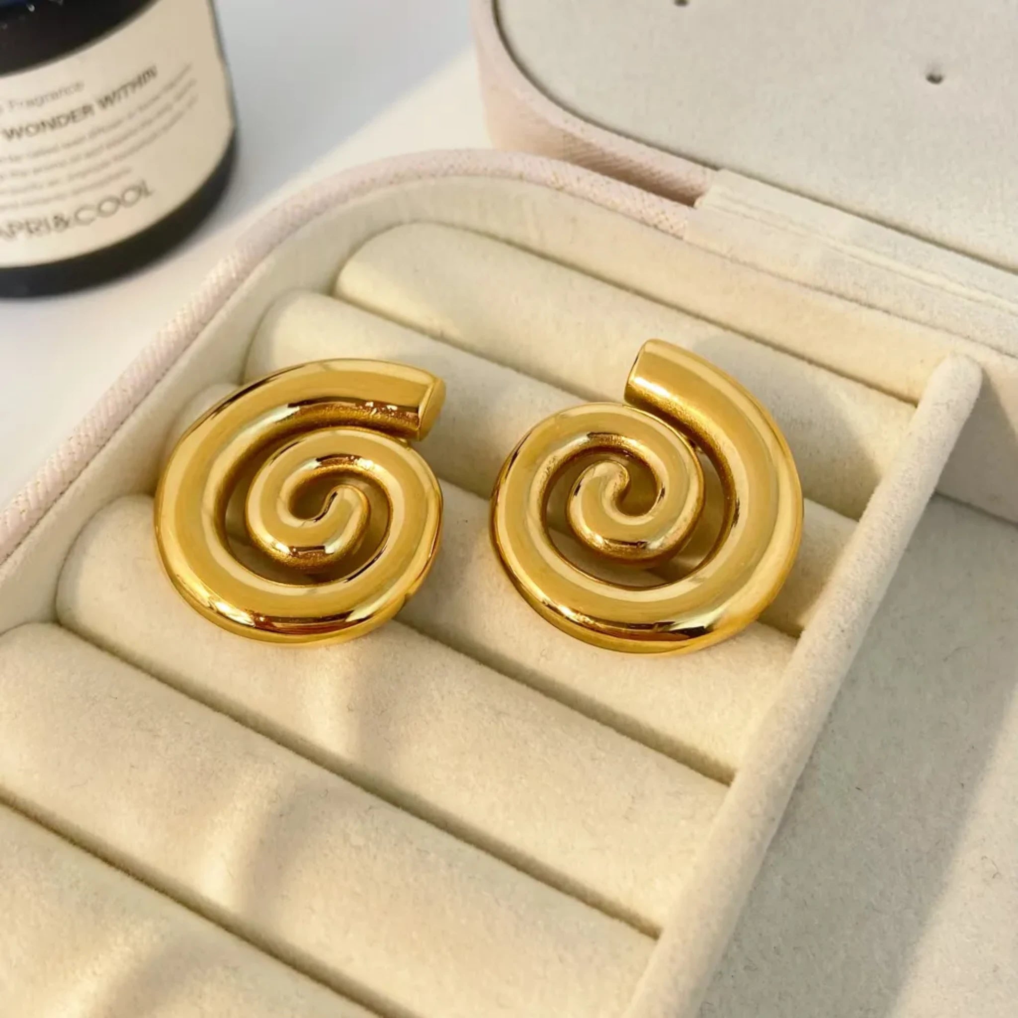 Spiral Stud Earrings