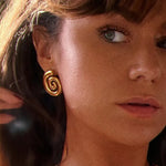 Spiral Stud Earrings