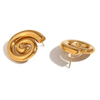 Spiral Stud Earrings