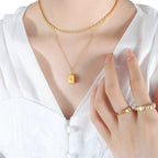 Star Burst Layered Necklace