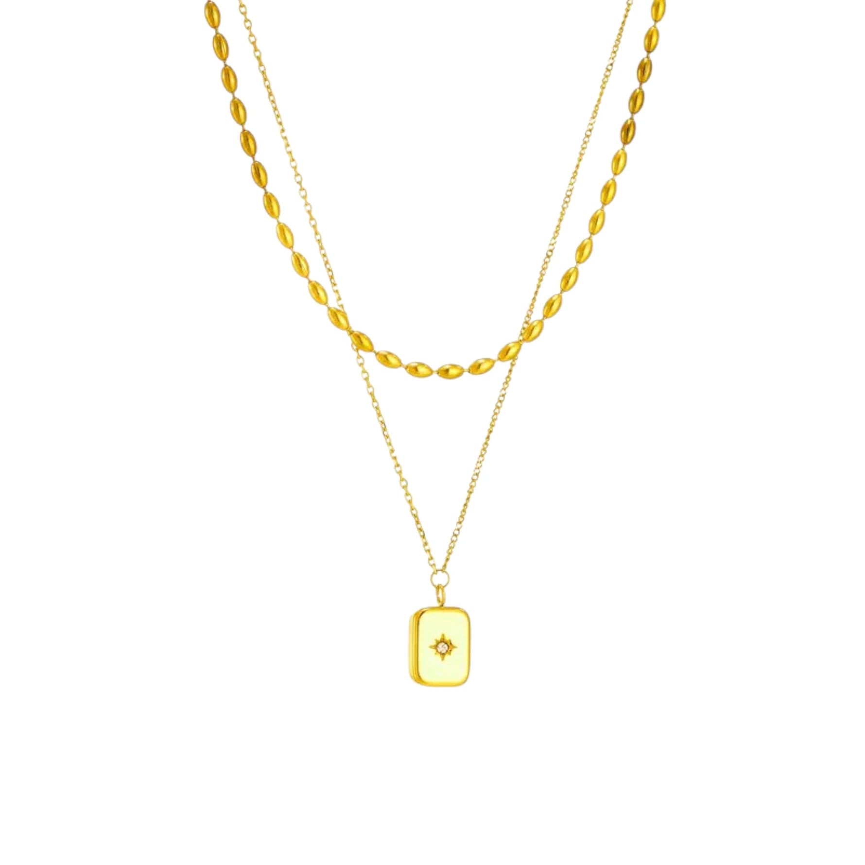 Star Burst Layered Necklace