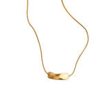 Twisted Bar Pendant Necklace