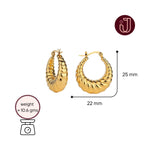 Twisted Round Hoop Earrings