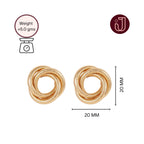 Twisted Stripe Stud Earrings