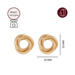 Twisted Stripe Stud Earrings