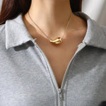 Water Droplet Pendant Necklace