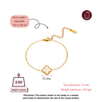 Bracelet with dimensions and weight details.