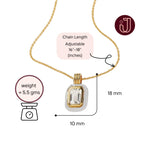 White O Stone Necklace